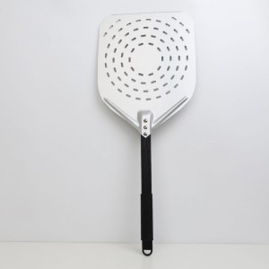 Detachable Handle Anodized 12inch/13inch/14inch Perforated Aluminium Pizza Peel Pizza Shovel Pizza Spatula Pizza Paddle with Four Circles
